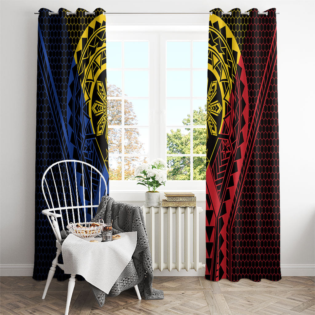 Philippines Batok Tribal Inspired Tattoo Window Curtain