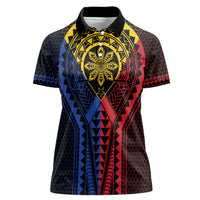 Philippines Batok Tribal Inspired Tattoo Women Polo Shirt
