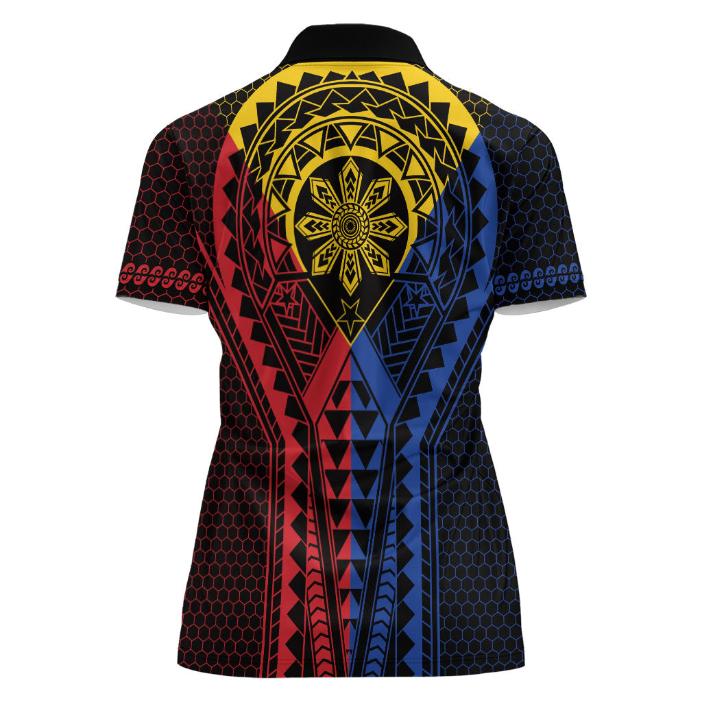 Philippines Batok Tribal Inspired Tattoo Women Polo Shirt