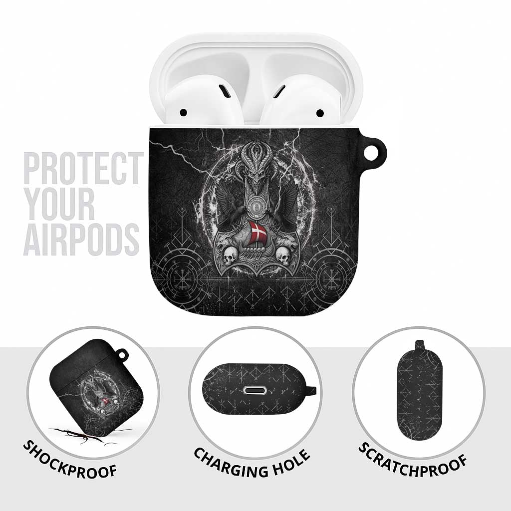Denmark Viking AirPods Case Odin's Raven Legacy - Wonder Print Shop