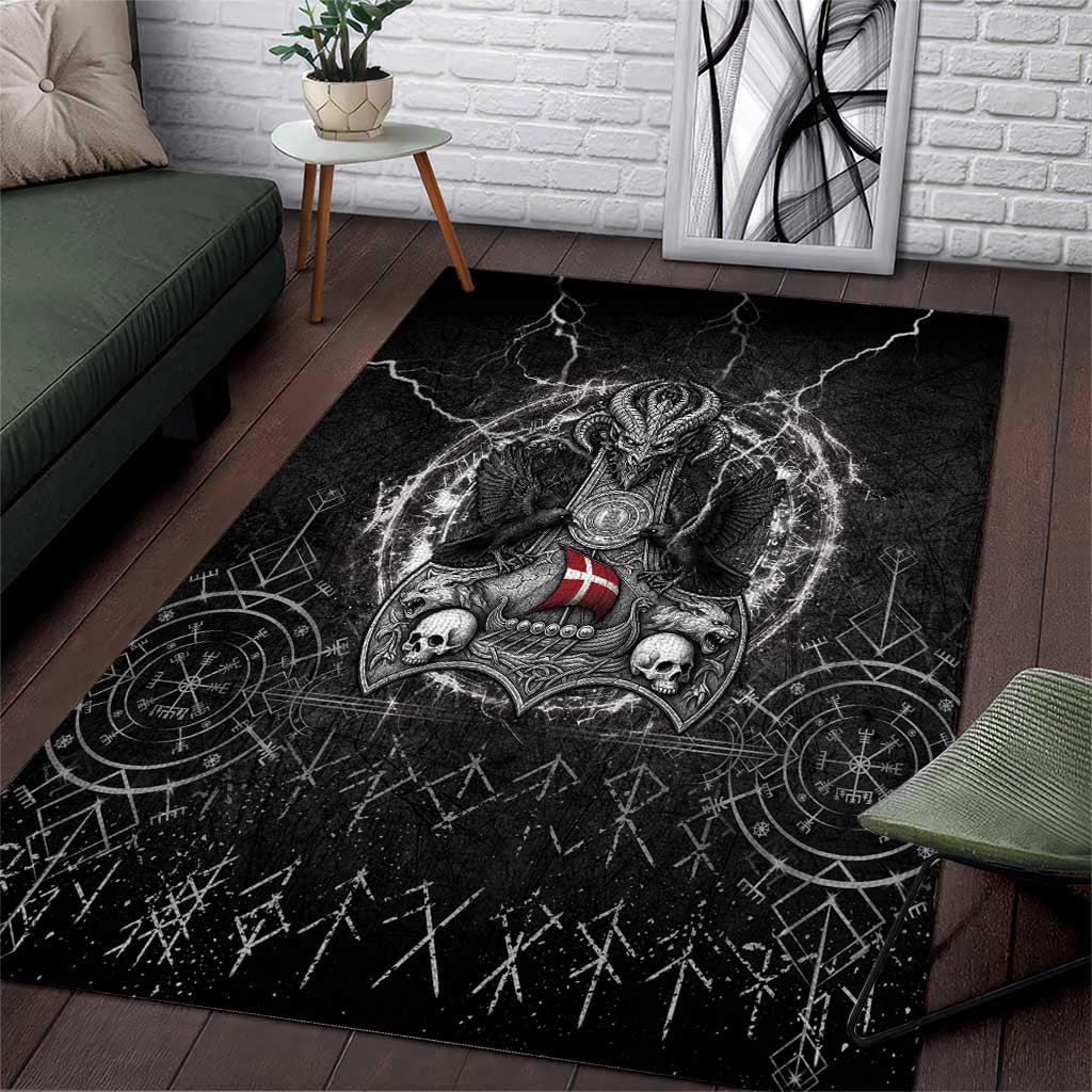 Denmark Viking Area Rug Odin's Raven Legacy - Wonder Print Shop