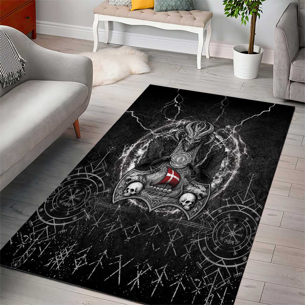 Denmark Viking Area Rug Odin's Raven Legacy - Wonder Print Shop