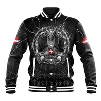 Personalized Denmark Viking Baseball Jacket Odin's Raven Legacy - Wonder Print Shop