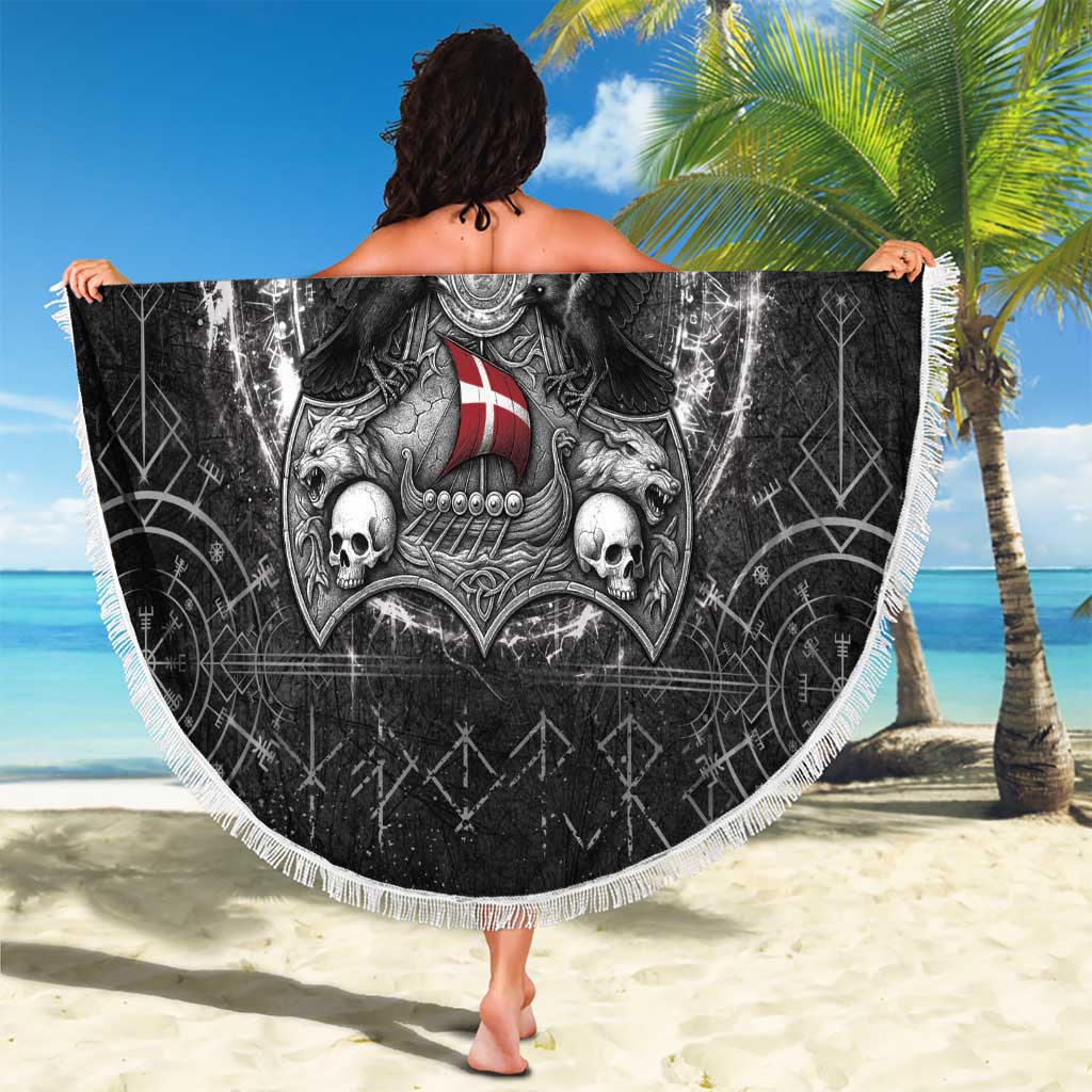Denmark Viking Beach Blanket Odin's Raven Legacy - Wonder Print Shop