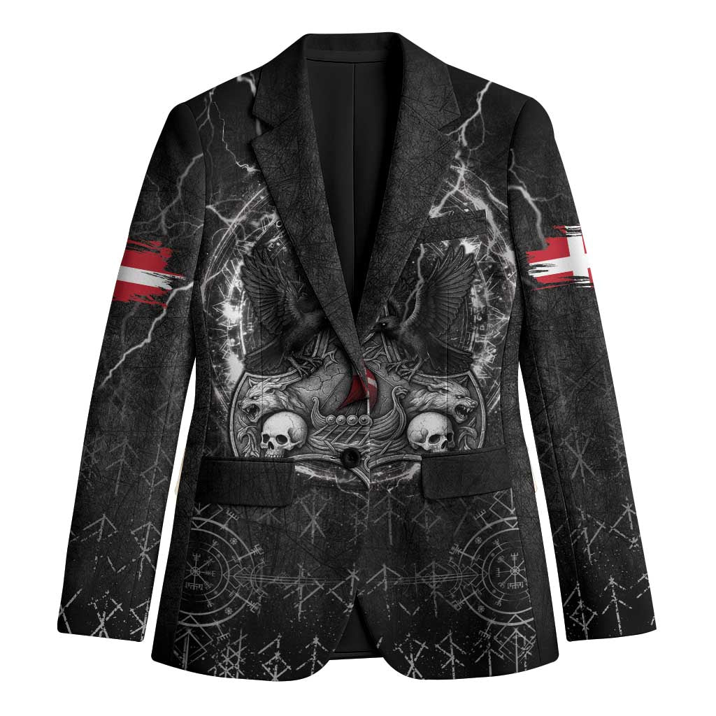 Personalized Denmark Viking Blazer Odin's Raven Legacy - Wonder Print Shop