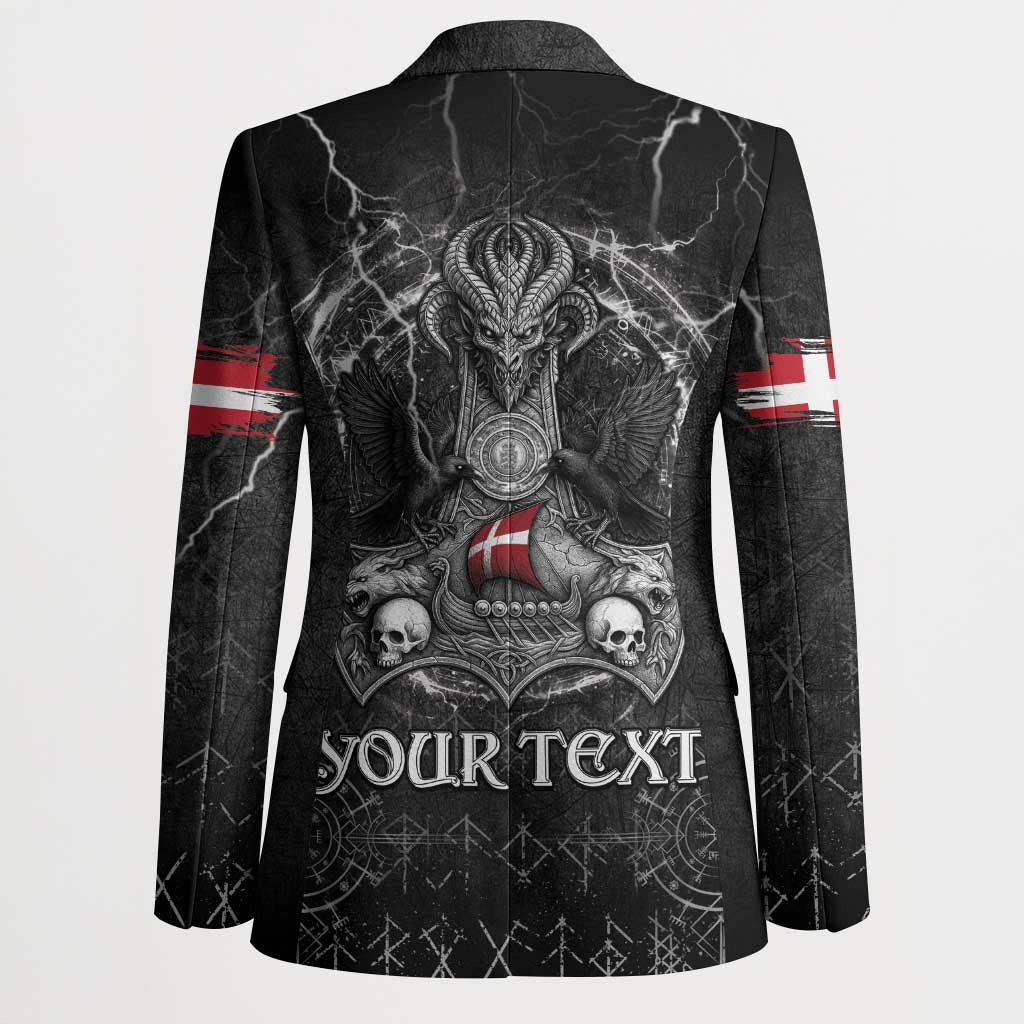 Personalized Denmark Viking Blazer Odin's Raven Legacy - Wonder Print Shop