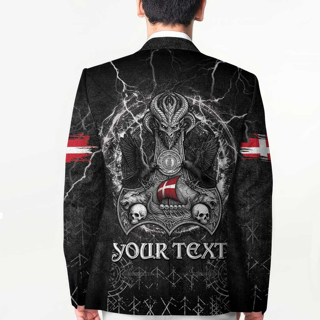Personalized Denmark Viking Blazer Odin's Raven Legacy - Wonder Print Shop