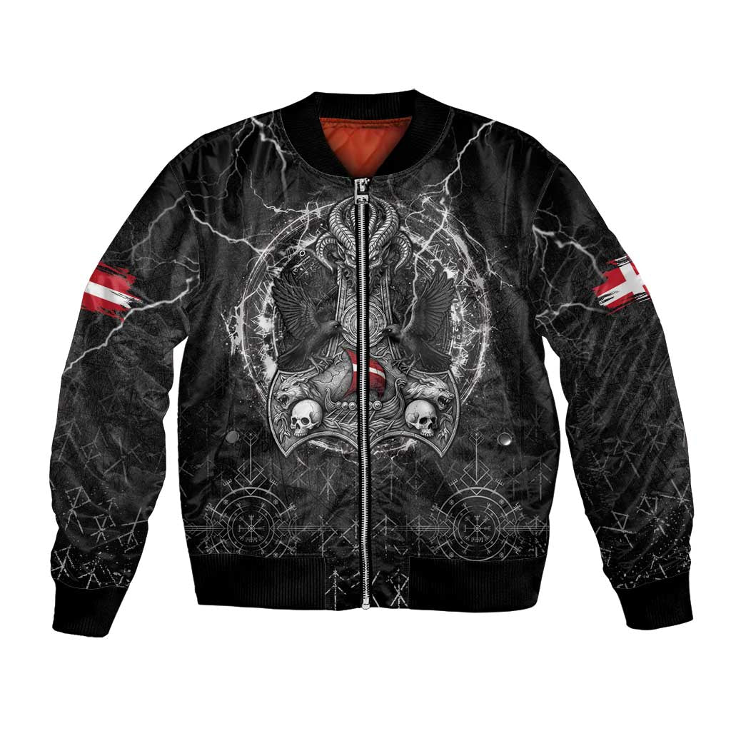 Personalized Denmark Viking Bomber Jacket Odin's Raven Legacy - Wonder Print Shop