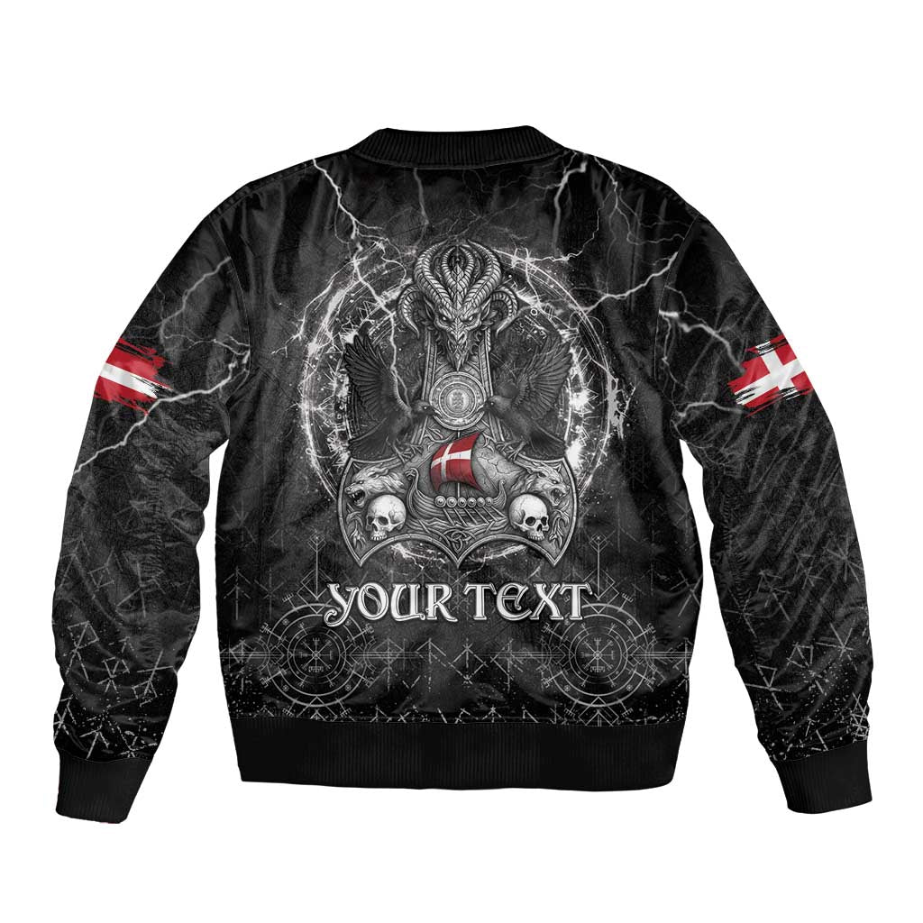 Personalized Denmark Viking Bomber Jacket Odin's Raven Legacy - Wonder Print Shop