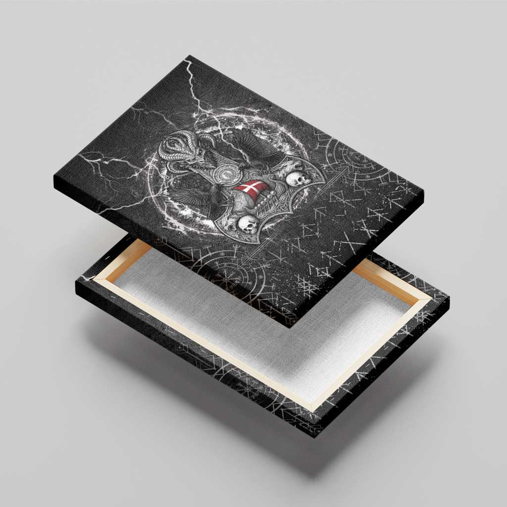 Denmark Viking Canvas Wall Art Odin's Raven Legacy - Wonder Print Shop