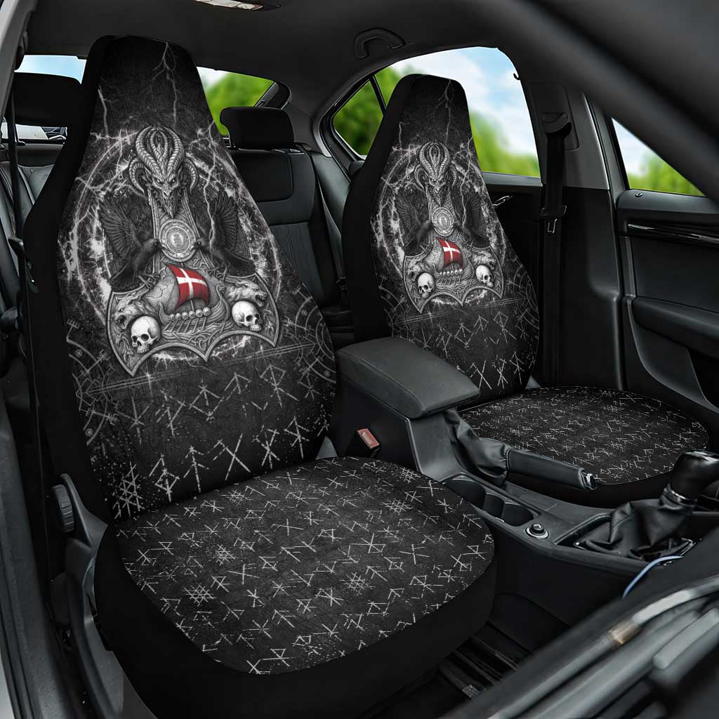 Denmark Viking Car Seat Cover Odin's Raven Legacy - Wonder Print Shop