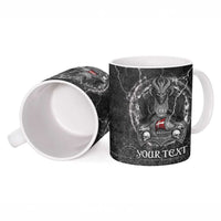 Personalized Denmark Viking Ceramic Mug Odin's Raven Legacy - Wonder Print Shop