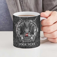 Personalized Denmark Viking Ceramic Mug Odin's Raven Legacy - Wonder Print Shop