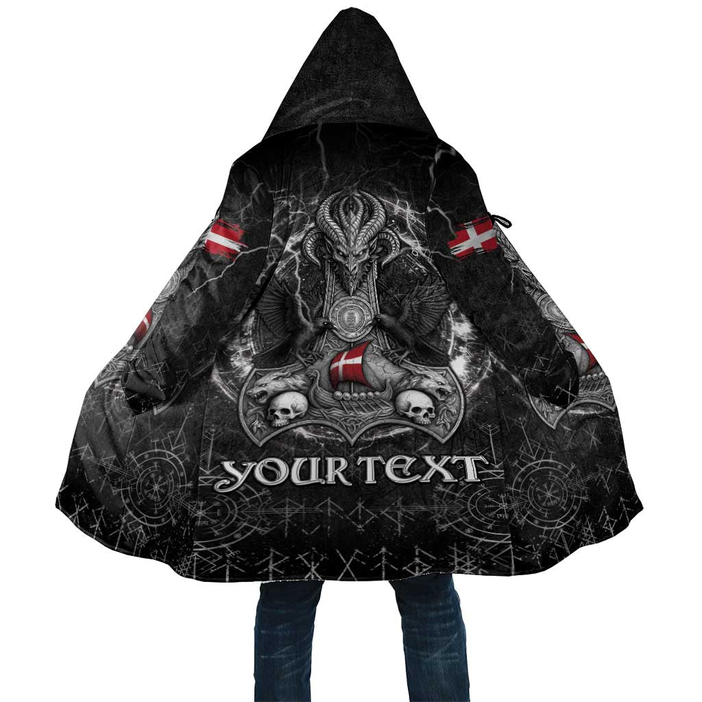 Personalized Denmark Viking Cloak Odin's Raven Legacy - Wonder Print Shop