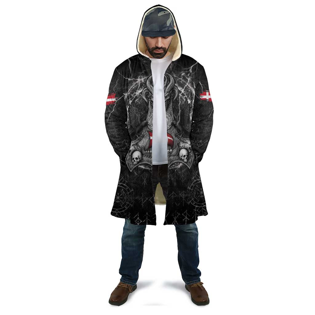 Personalized Denmark Viking Cloak Odin's Raven Legacy - Wonder Print Shop