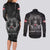 Personalized Denmark Viking Couples Matching Long Sleeve Bodycon Dress and Long Sleeve Button Shirt Odin's Raven Legacy - Wonder Print Shop