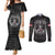 Personalized Denmark Viking Couples Matching Mermaid Dress and Long Sleeve Button Shirt Odin's Raven Legacy - Wonder Print Shop