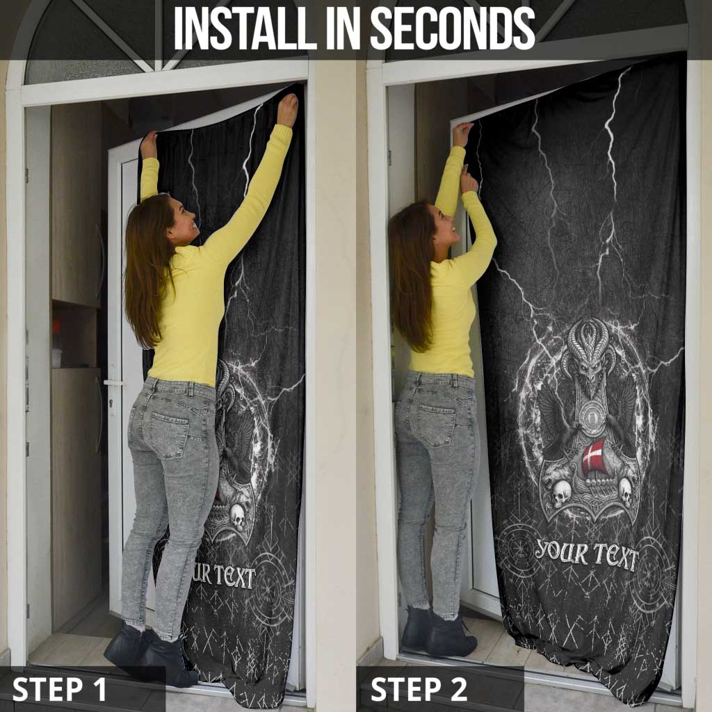 Denmark Viking Door Cover Odin's Raven Legacy - Wonder Print Shop