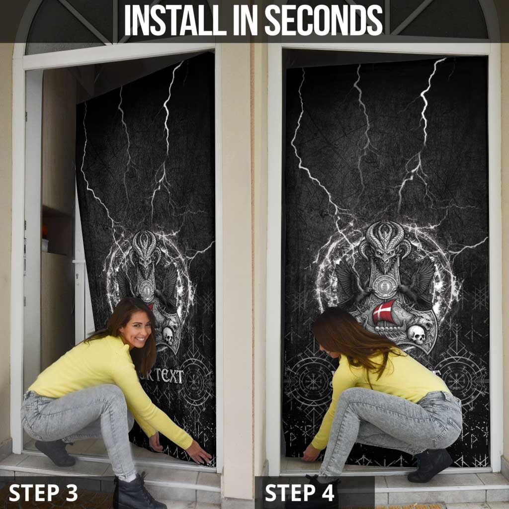 Denmark Viking Door Cover Odin's Raven Legacy - Wonder Print Shop