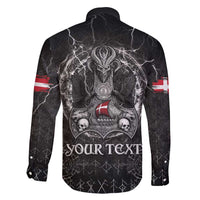Personalized Denmark Viking Family Matching Long Sleeve Bodycon Dress and Hawaiian Shirt Odin's Raven Legacy - Wonder Print Shop