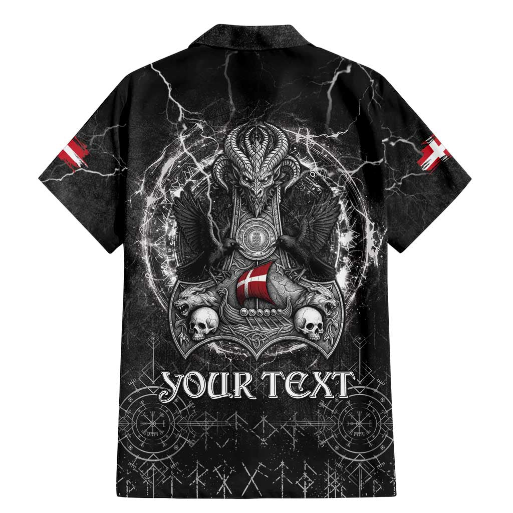 Personalized Denmark Viking Family Matching Mermaid Dress and Hawaiian Shirt Odin's Raven Legacy - Wonder Print Shop