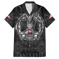 Personalized Denmark Viking Family Matching Short Sleeve Bodycon Dress and Hawaiian Shirt Odin's Raven Legacy - Wonder Print Shop