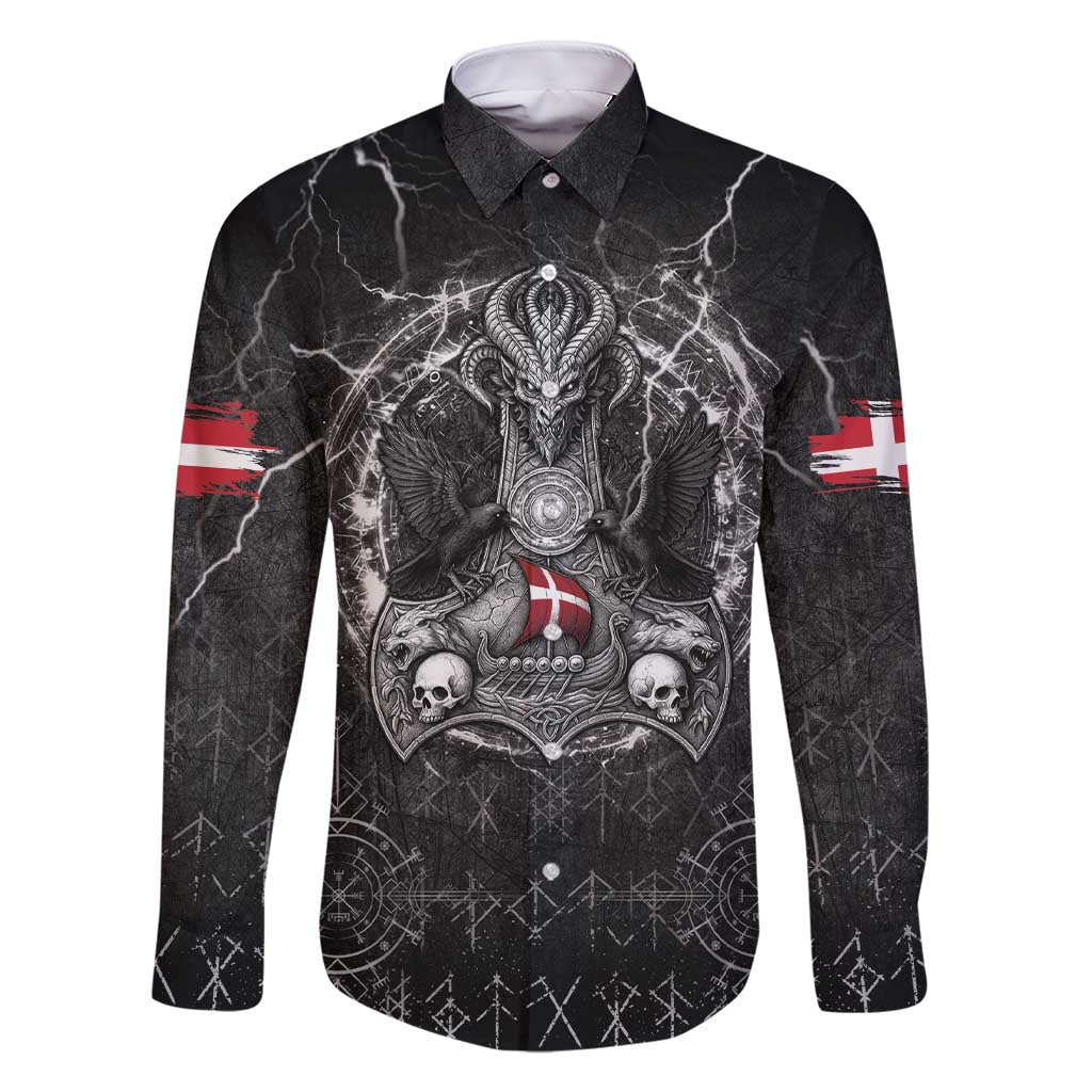 Personalized Denmark Viking Family Matching Short Sleeve Bodycon Dress and Hawaiian Shirt Odin's Raven Legacy - Wonder Print Shop