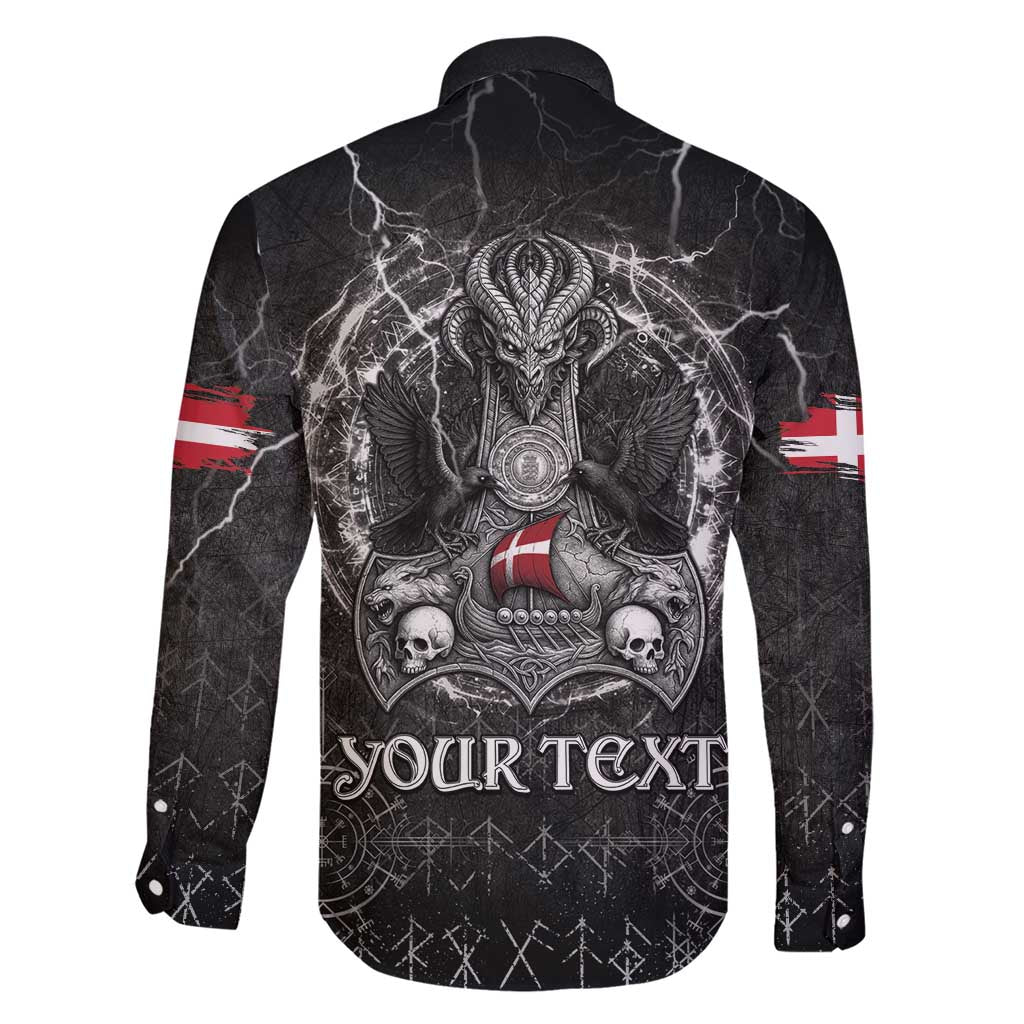 Personalized Denmark Viking Family Matching Short Sleeve Bodycon Dress and Hawaiian Shirt Odin's Raven Legacy - Wonder Print Shop