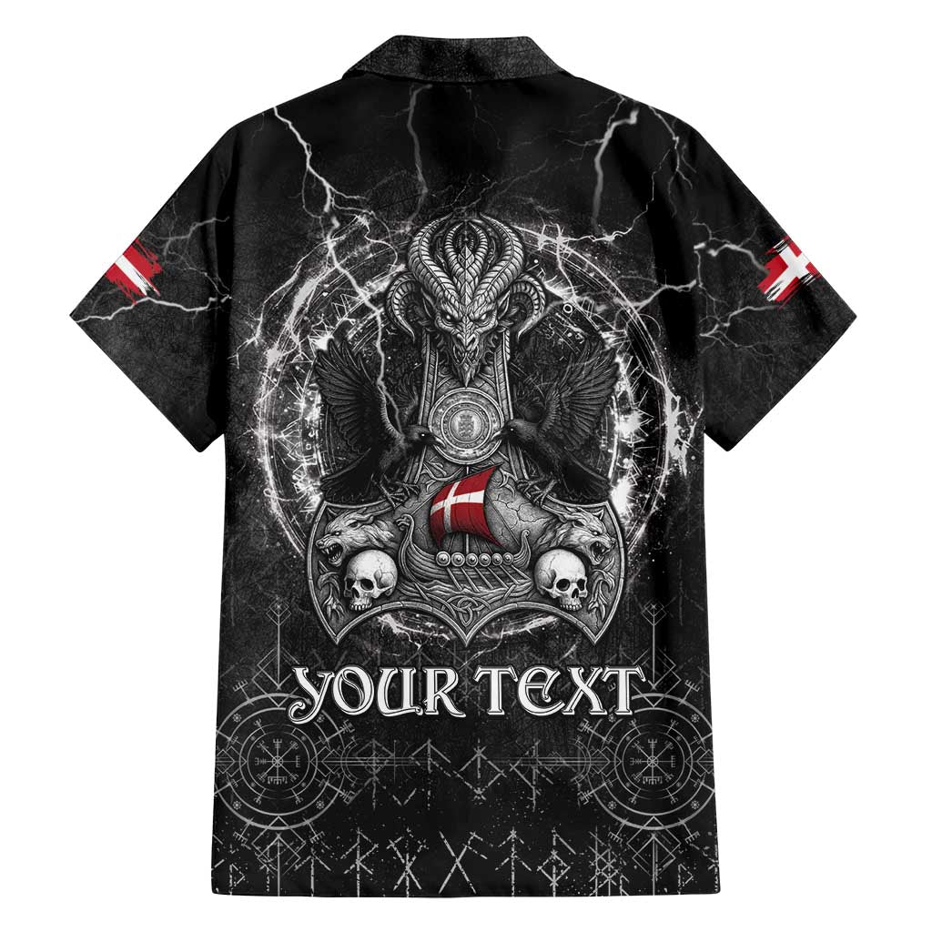 Personalized Denmark Viking Family Matching Tank Maxi Dress and Hawaiian Shirt Odin's Raven Legacy - Wonder Print Shop