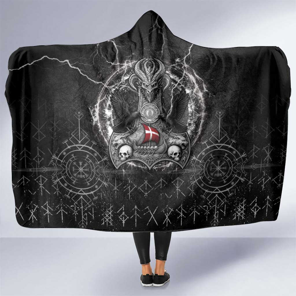 Denmark Viking Hooded Blanket Odin's Raven Legacy - Wonder Print Shop