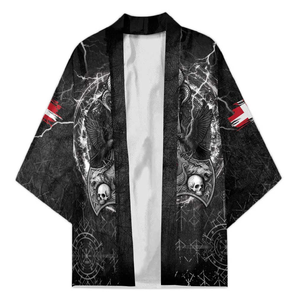 Personalized Denmark Viking Kimono Odin's Raven Legacy - Wonder Print Shop