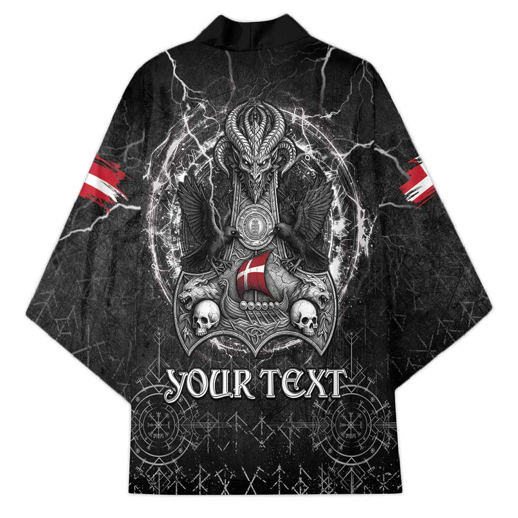 Personalized Denmark Viking Kimono Odin's Raven Legacy - Wonder Print Shop