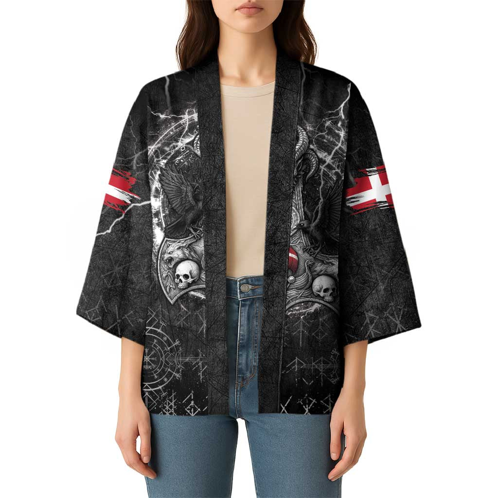 Personalized Denmark Viking Kimono Odin's Raven Legacy - Wonder Print Shop