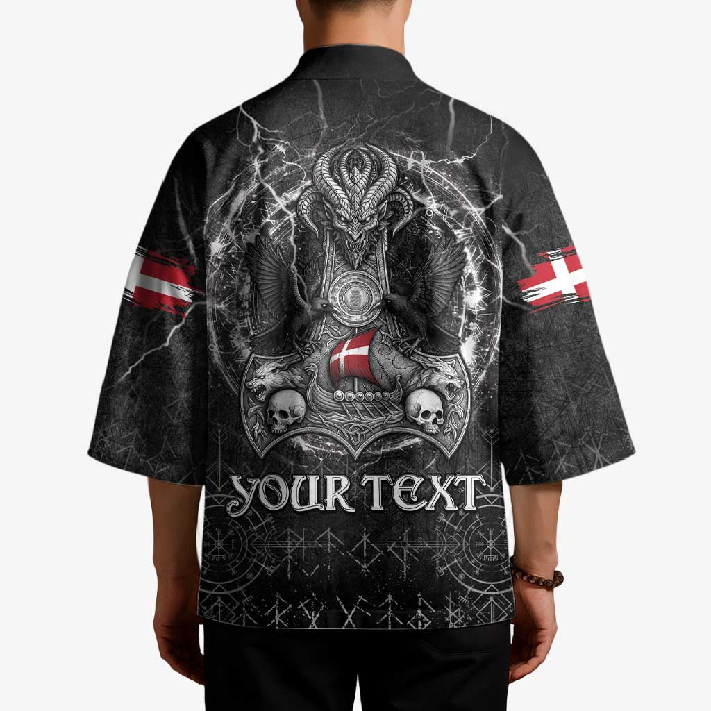 Personalized Denmark Viking Kimono Odin's Raven Legacy - Wonder Print Shop