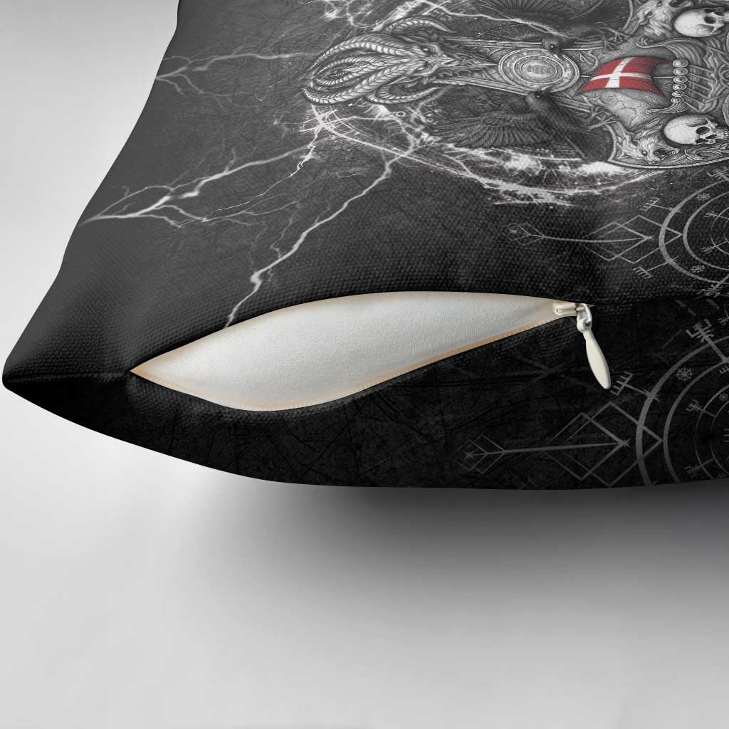 Denmark Viking Pillow Cover Odin's Raven Legacy - Wonder Print Shop