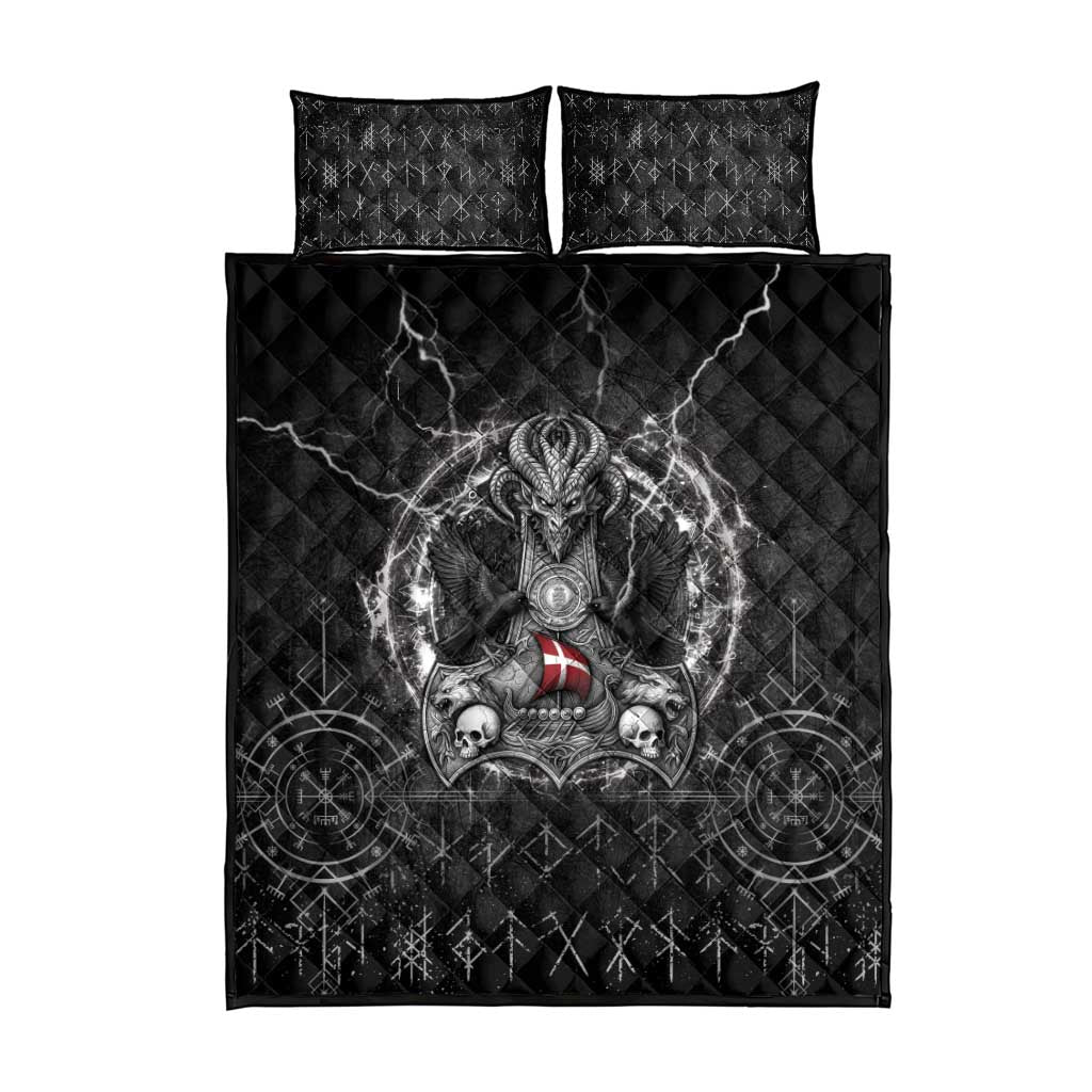Denmark Viking Quilt Bed Set Odin's Raven Legacy - Wonder Print Shop
