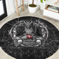 Denmark Viking Round Carpet Odin's Raven Legacy - Wonder Print Shop