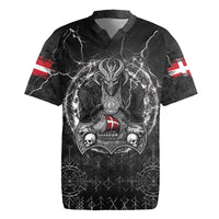 Personalized Denmark Viking Rugby Jersey Odin's Raven Legacy - Wonder Print Shop