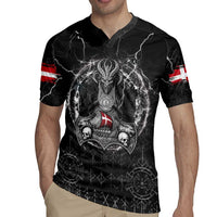 Personalized Denmark Viking Rugby Jersey Odin's Raven Legacy - Wonder Print Shop