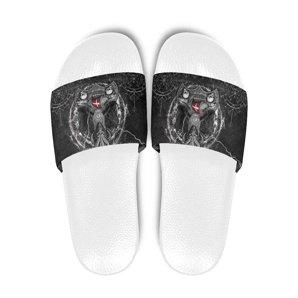 Denmark Viking Slide Sandals Odin's Raven Legacy - Wonder Print Shop