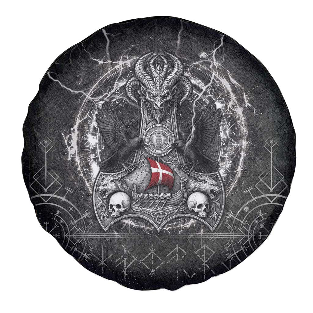 Denmark Viking Spare Tire Cover Odin's Raven Legacy - Wonder Print Shop