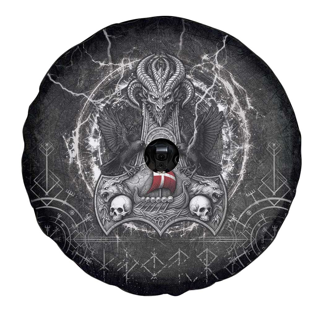 Denmark Viking Spare Tire Cover Odin's Raven Legacy - Wonder Print Shop