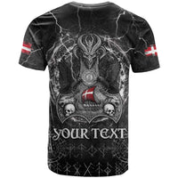 Personalized Denmark Viking T Shirt Odin's Raven Legacy - Wonder Print Shop