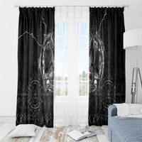 Denmark Viking Window Curtain Odin's Raven Legacy - Wonder Print Shop