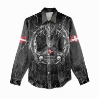 Personalized Denmark Viking Women Casual Shirt Odin's Raven Legacy - Wonder Print Shop