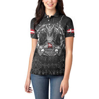Personalized Denmark Viking Women Polo Shirt Odin's Raven Legacy - Wonder Print Shop
