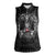Personalized Denmark Viking Women Sleeveless Polo Shirt Odin's Raven Legacy - Wonder Print Shop