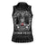 Personalized Denmark Viking Women Sleeveless Polo Shirt Odin's Raven Legacy - Wonder Print Shop