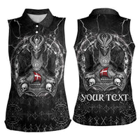 Personalized Denmark Viking Women Sleeveless Polo Shirt Odin's Raven Legacy - Wonder Print Shop