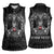 Personalized Denmark Viking Women Sleeveless Polo Shirt Odin's Raven Legacy - Wonder Print Shop
